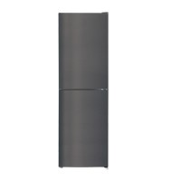 GRADE A2 - electriQ 253 Litre 50/50 Freestanding Fridge Freezer - Stainless steel