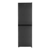 electriQ 253 Litre 50/50 Freestanding Fridge Freezer - Dark Inox