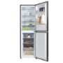 GRADE A2 - electriQ 253 Litre 50/50 Freestanding Fridge Freezer - Dark Inox