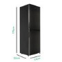 GRADE A2 - electriQ 253 Litre 50/50 Freestanding Fridge Freezer - Dark Inox