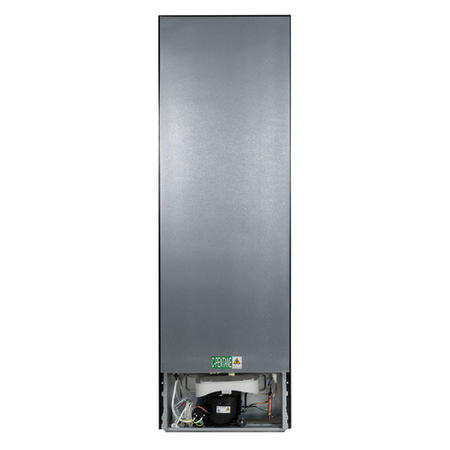 GRADE A2 - electriQ 253 Litre 50/50 Freestanding Fridge Freezer - Dark Inox