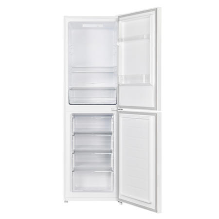Refurbished electriQ 50/50 55CM Fridge Freezer in white with Low Frost
