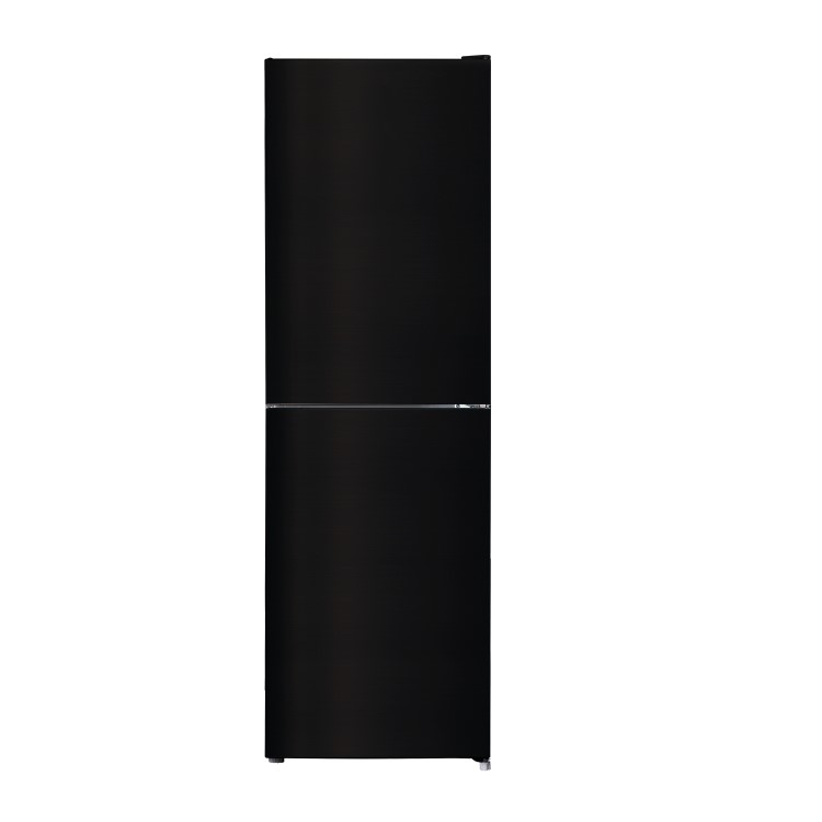 GRADE A2 - electriQ 50/50 50CM Fridge Freezer in Black with Low Frost