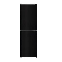 GRADE A2 - electriQ 50/50 50CM Fridge Freezer in Black with Low Frost