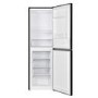 GRADE A2 - electriQ 50/50 50CM Fridge Freezer in Black with Low Frost