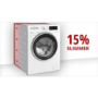 Refurbished electriQ Eqmwm8kgfl Freestanding 8KG 1400 Spin Washing Machine White