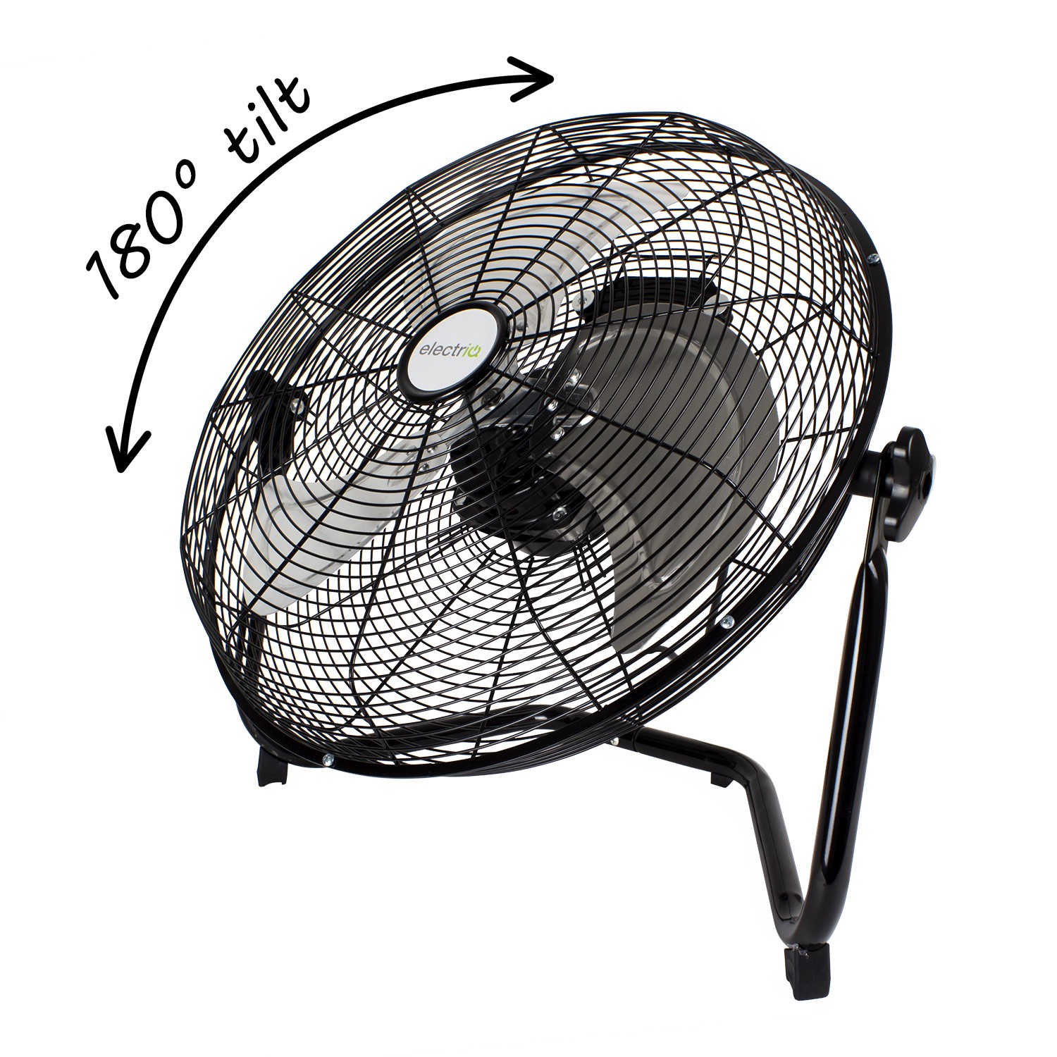 Electrix Fans Electric Floor Fans ElectriQ 18 Inch High Velocity Floor Fan Chrome