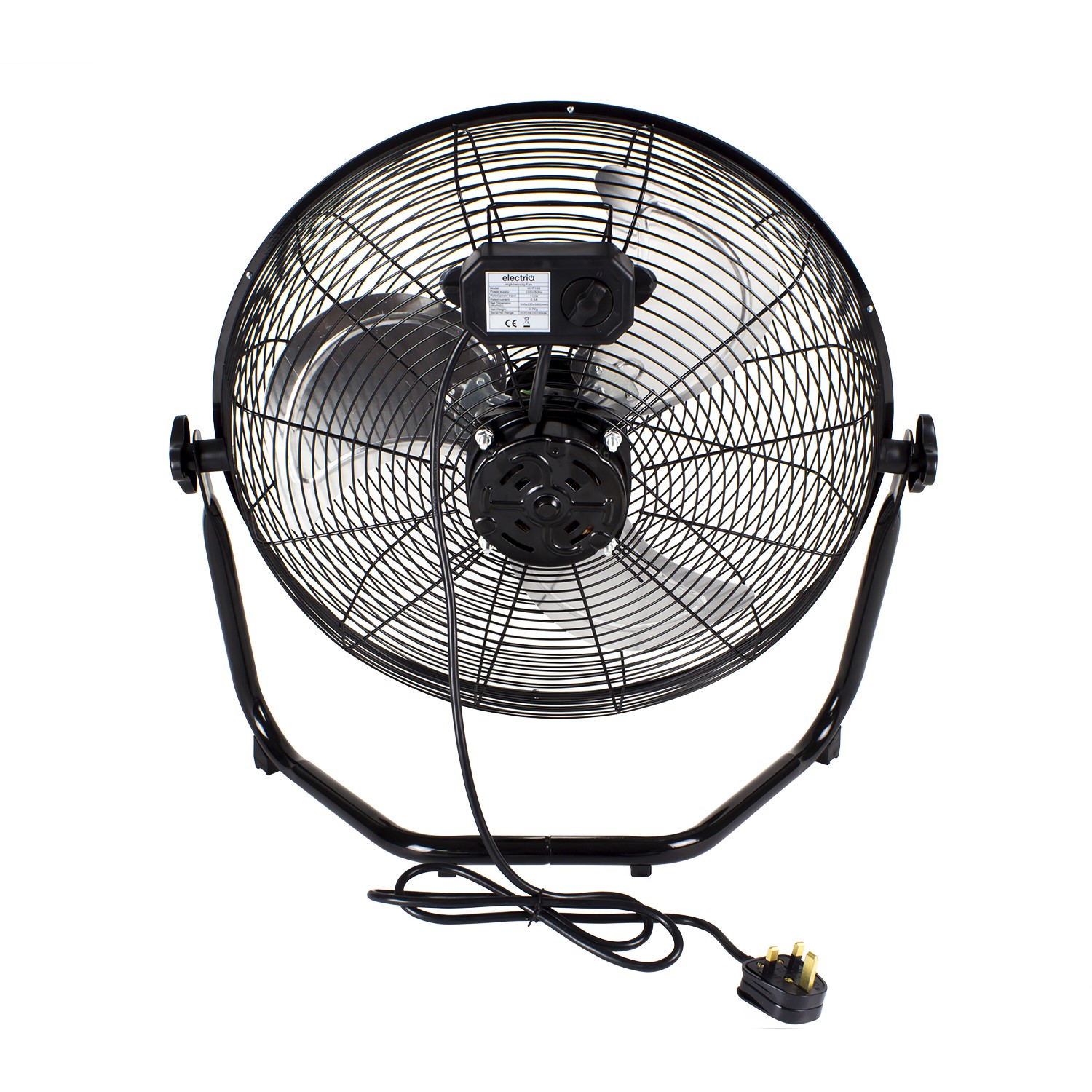 Electrix Fans electriQ 18 Inch High Velocity Floor Fan - Black | electriQ