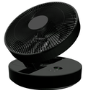 Refurbished electriQ 12-inch Rechargeable and Foldable Black Quiet DC Pedestal Fan