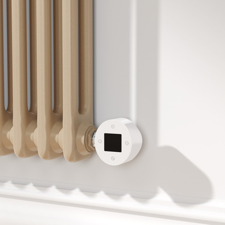 Cleopatra Horizontal Smart Electric Radiator with Wi-Fi Thermostat - 1200W - H400xW830mm - Bathroom Safe