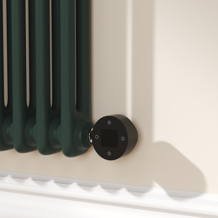 Evergreen Horizontal Smart Electric Radiator with Wi-Fi Thermostat - 1200W - H400xW830mm - Bathroom Safe