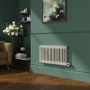 Linen Horizontal Smart Electric Radiator with Wi-Fi Thermostat - 1200W - H400xW830mm - Bathroom Safe