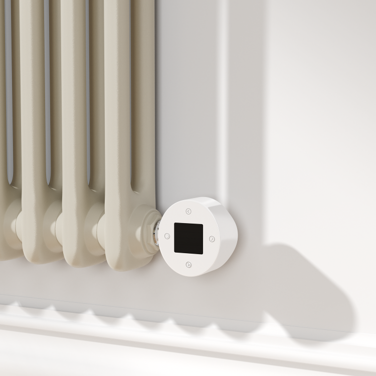 Linen Horizontal Smart Electric Radiator with Wi-Fi Thermostat - 1200W - H400xW830mm - Bathroom Safe