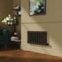 Russet Horizontal Smart Electric Radiator with Wi-Fi Thermostat - 1200W - H400xW830mm - Bathroom Safe