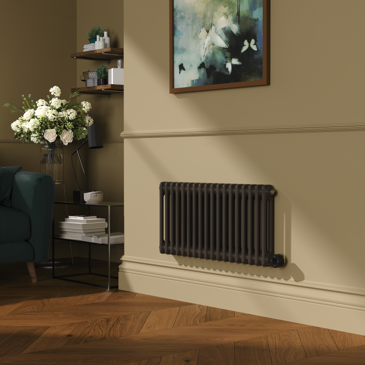 Russet Horizontal Smart Electric Radiator with Wi-Fi Thermostat - 1200W - H400xW830mm - Bathroom Safe