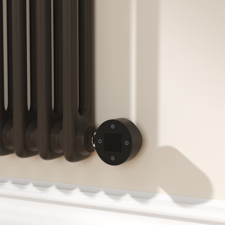 Russet Horizontal Smart Electric Radiator with Wi-Fi Thermostat - 1200W - H400xW830mm - Bathroom Safe