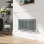 Salt & Pepper Horizontal Smart Electric Radiator with Wi-Fi Thermostat - 1200W - H400xW830mm - Bathroom Safe