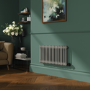 Smoked Stone Horizontal Smart Electric Radiator with Wi-Fi Thermostat - 1200W - H400xW830mm - Bathroom Safe