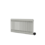 Smoked Stone Horizontal Smart Electric Radiator with Wi-Fi Thermostat - 1200W - H400xW830mm - Bathroom Safe