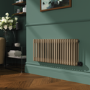 Beige Grey Horizontal Smart Electric Radiator with Wi-Fi Thermostat - 1200W - H400xW1190mm - Bathroom Safe