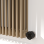 Beige Grey Horizontal Smart Electric Radiator with Wi-Fi Thermostat - 1200W - H400xW1190mm - Bathroom Safe