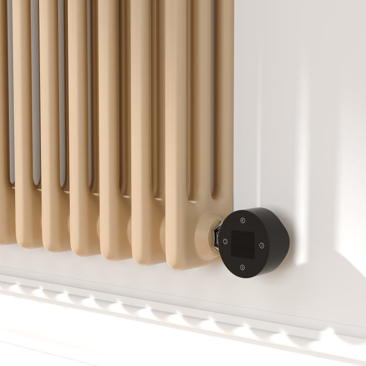 Elk Brown Horizontal Smart Electric Radiator with Wi-Fi Thermostat - 1200W - H400xW1190mm - Bathroom Safe