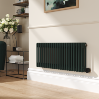 Evergreen Horizontal Smart Electric Radiator with Wi-Fi Thermostat - 1200W - H400xW1190mm - Bathroom Safe