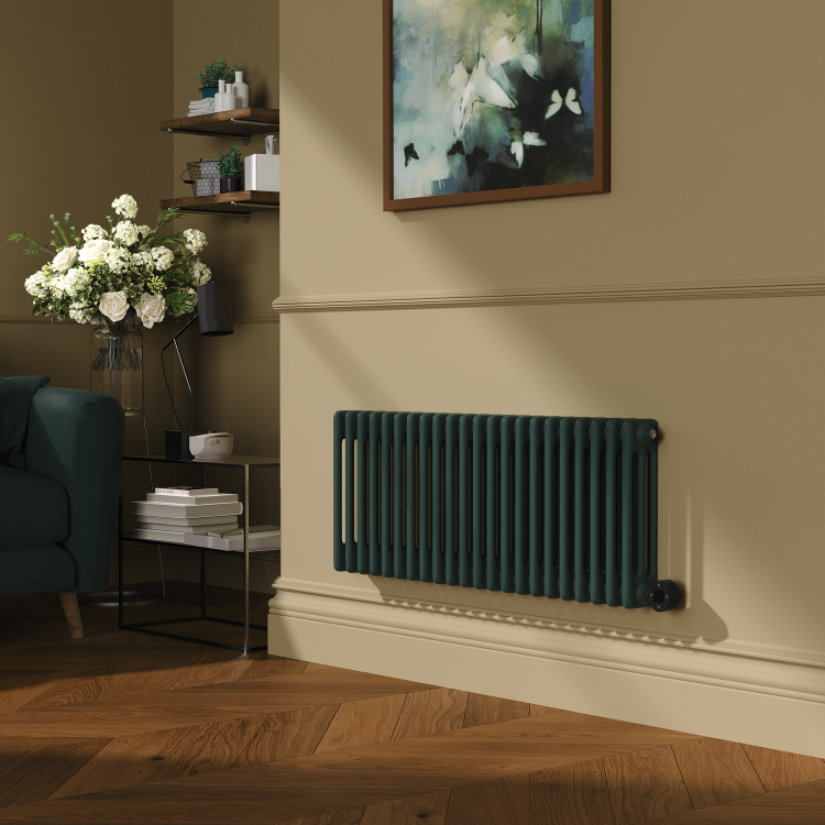 Evergreen Horizontal Smart Electric Radiator with Wi-Fi Thermostat - 1200W - H400xW1190mm - Bathroom Safe