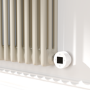 Linen Horizontal Smart Electric Radiator with Wi-Fi Thermostat - 1200W - H400xW1190mm - Bathroom Safe