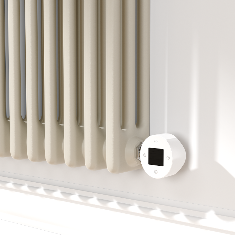 Linen Horizontal Smart Electric Radiator with Wi-Fi Thermostat - 1200W - H400xW1190mm - Bathroom Safe