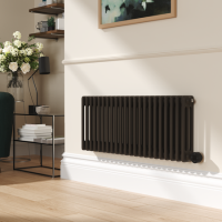 Russet Horizontal Smart Electric Radiator with Wi-Fi Thermostat - 1200W - H400xW1190mm - Bathroom Safe