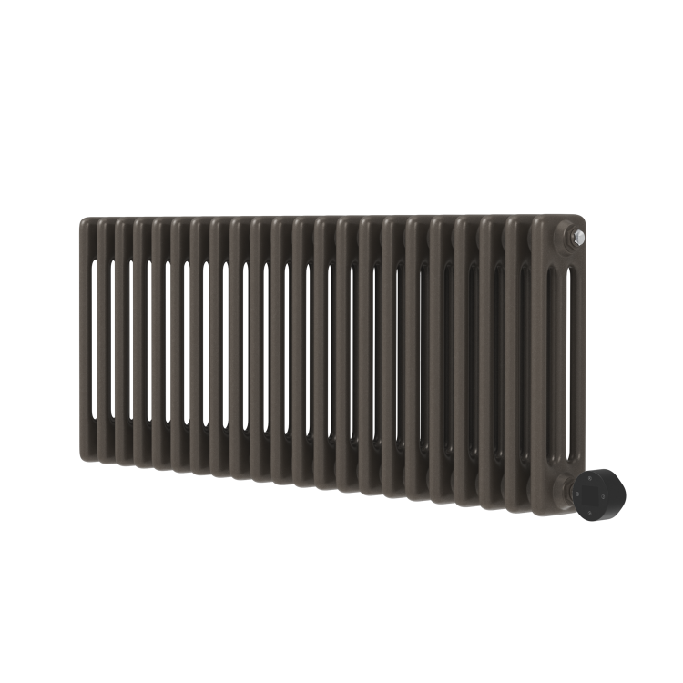 Russet Horizontal Smart Electric Radiator with Wi-Fi Thermostat - 1200W - H400xW1190mm - Bathroom Safe