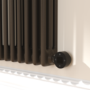 Russet Horizontal Smart Electric Radiator with Wi-Fi Thermostat - 1200W - H400xW1190mm - Bathroom Safe