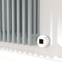 Salt & Pepper Horizontal Smart Electric Radiator with Wi-Fi Thermostat - 1200W - H400xW1190mm - Bathroom Safe