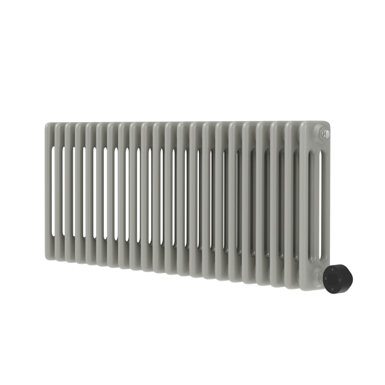 Smoked Stone Horizontal Smart Electric Radiator with Wi-Fi Thermostat - 1200W - H400xW1190mm - Bathroom Safe