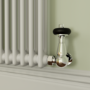 Reggio White Horizontal Double Column Radiator 800x605mm 2680 BTU - Cast Iron Style