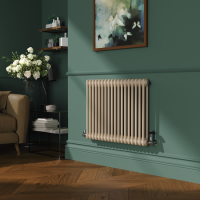 Reggio Cleopatra Horizontal Double Column Traditional Radiator 600x830mm 2832 BTU - Cast Iron Style