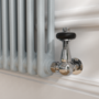 Reggio Salt & Pepper Horizontal Double Column Traditional Radiator 600x830mm 2832 BTU - Cast Iron Style