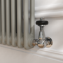 Reggio Smoked Stone Horizontal Double Column Traditional Radiator 600x830mm 2832 BTU - Cast Iron Style