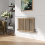 Reggio Cleopatra Horizontal Double Column Traditional Radiator 600x1010mm 3462 BTU - Cast Iron Style
