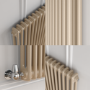 Reggio Cleopatra Horizontal Double Column Traditional Radiator 600x1190mm 4091 BTU - Cast Iron Style