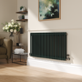 Reggio Evergreen Horizontal Double Column Traditional Radiator 600x1190mm 4091 BTU - Cast Iron Style