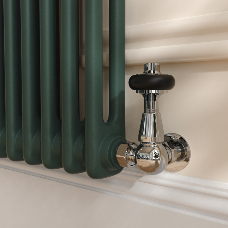 Reggio Evergreen Horizontal Double Column Traditional Radiator 600x1190mm 4091 BTU - Cast Iron Style
