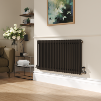 Reggio Russet Horizontal Double Column Traditional Radiator 600x1190mm 4091 BTU - Cast Iron Style
