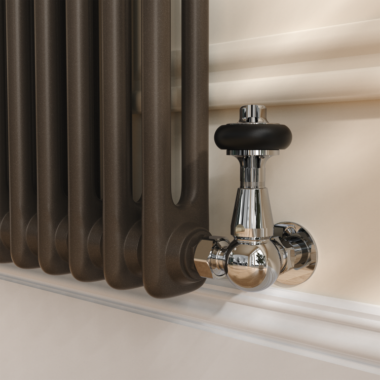 Reggio Russet Horizontal Double Column Traditional Radiator 600x1190mm 4091 BTU - Cast Iron Style