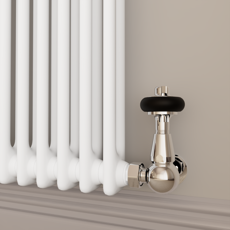 Reggio White Horizontal Double Column Radiator 800x1460mm 6598 BTU - Cast Iron Style