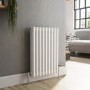 Reggio White Horizontal Triple Column Traditional Radiator 600x425mm 1790 BTU - Cast Iron Style