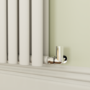 Sorrento White Horizontal Oval Designer Radiator 800x590mm Double Panel 3045 BTU