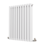 Sorrento White Horizontal Oval Designer Radiator 800x590mm Double Panel 3045 BTU