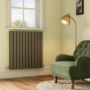 Riace Anthracite Horizontal Flat Designer Radiator 800x748mm Double Panel 3628 BTU